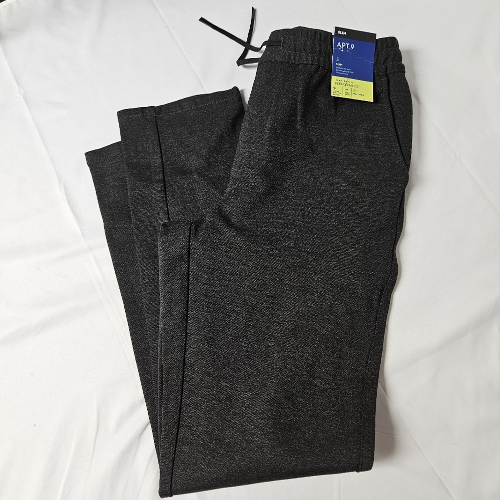Apt. 9 Men's E Waist Dark Gray Pants Small‎